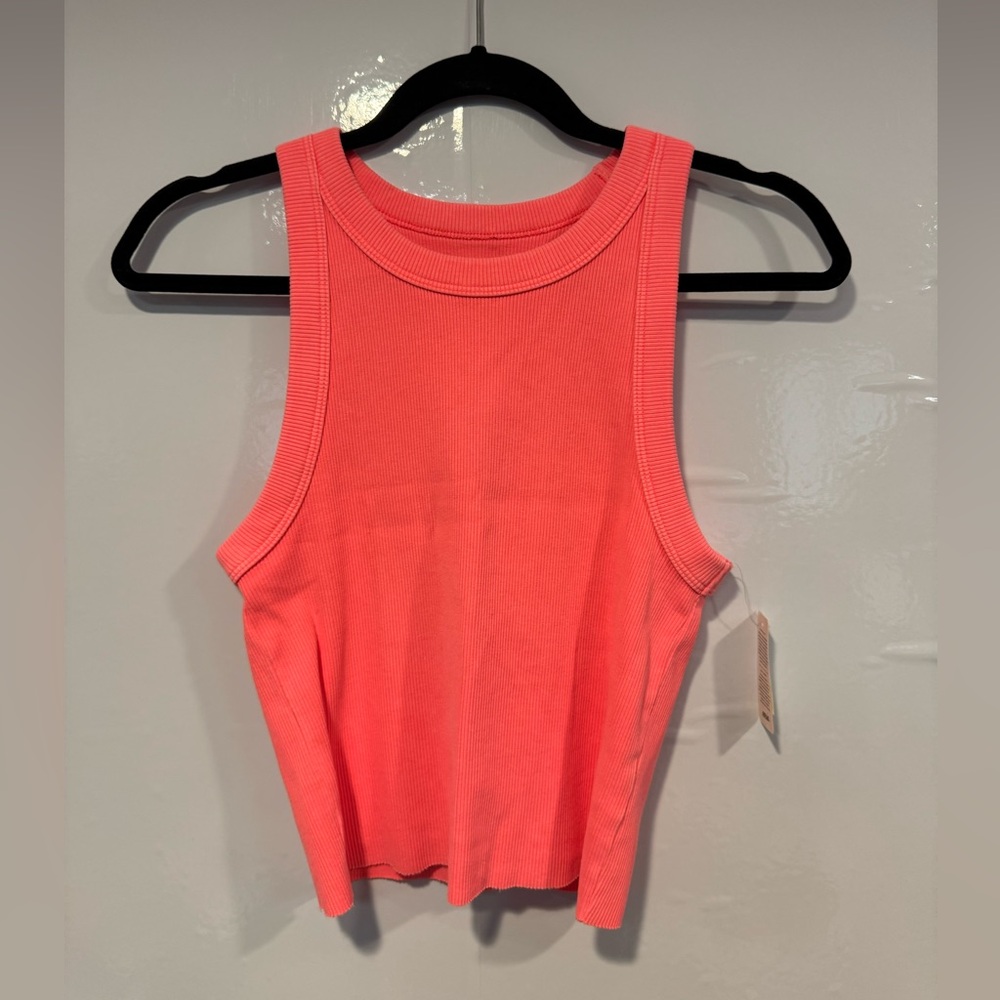Bright‎ pink Aerie NWT ribbed tank top